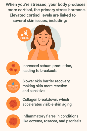 L reuteri skin and stress problems